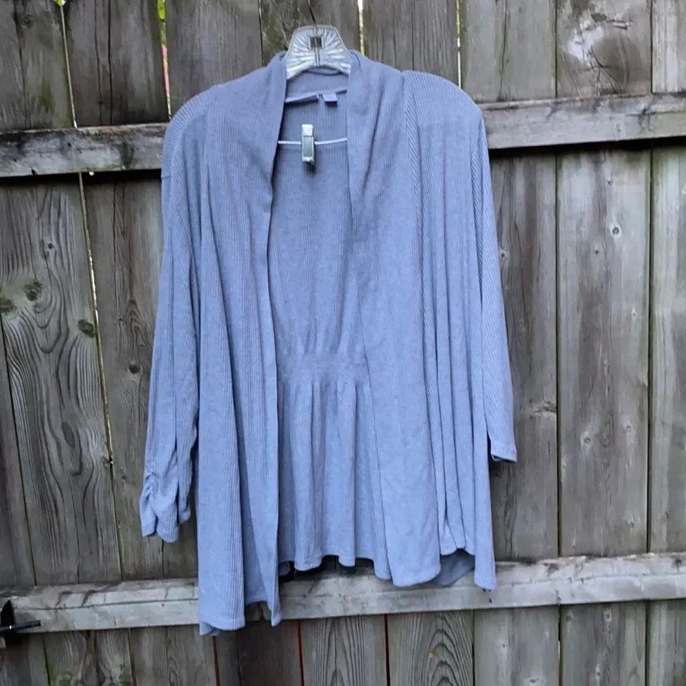 St. John’s Bay Gray Open Cardigan sz. 3X